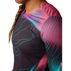 Fox Racing Fox Womens Flexair Ls Jersey Lunar -Foxe Style Shop 78292 fox womens flexair ls jersey lunar